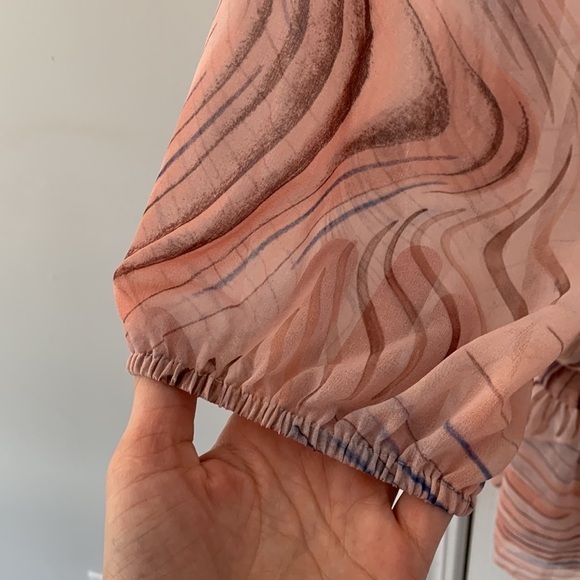 NWOT Wilfred Tempest Dress‎ size 2XL smocked long sleeves mini party pink - Picture 10 of 16